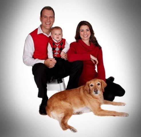 Mike Bettes and Allison with their son Landen Benjamin.